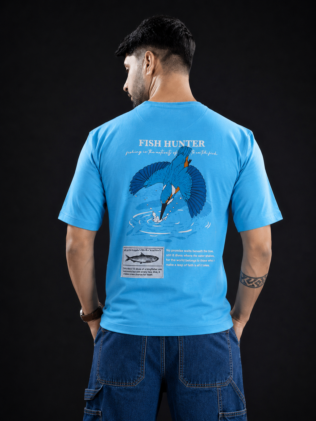 Men's Oversized Graphic Printed T-Shirt | Premium Cotton Hip Hop Streetwear Tee for Men | Trendy Casual Round Neck T-Shirt