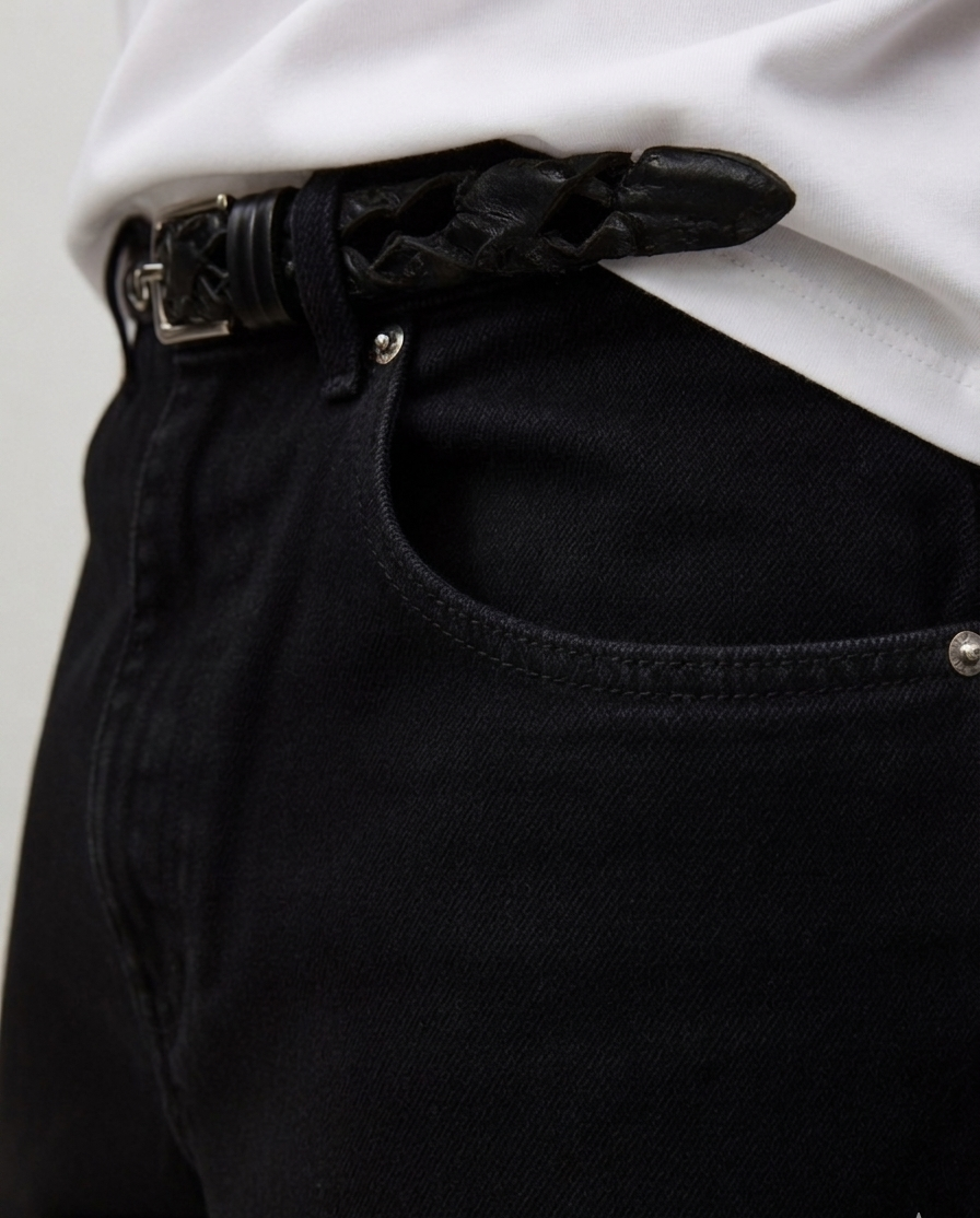 Men's Black Baggy Jeans | Oversized Wide Leg Denim Pants for Men | Relaxed Fit Streetwear Loose Fit Jeans | Premium Black Denim Trousers