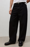Men's Black Baggy Jeans | Oversized Wide Leg Denim Pants for Men | Relaxed Fit Streetwear Loose Fit Jeans | Premium Black Denim Trousers