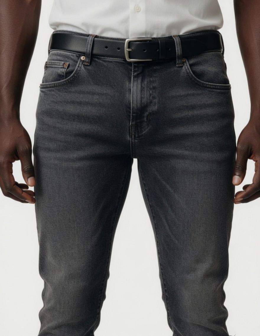 Men's Grey Washed Skinny Fit Jeans | Premium Stretch Denim Jeans for Men | Slim Fit Casual Fashion Jeans