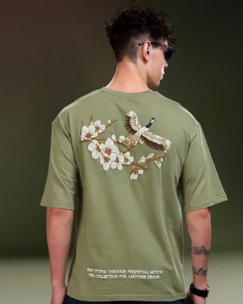 Men's Oversized Graphic Printed T-Shirt | Premium Cotton Hip Hop Streetwear Tee for Men | Trendy Casual Round Neck T-Shirt