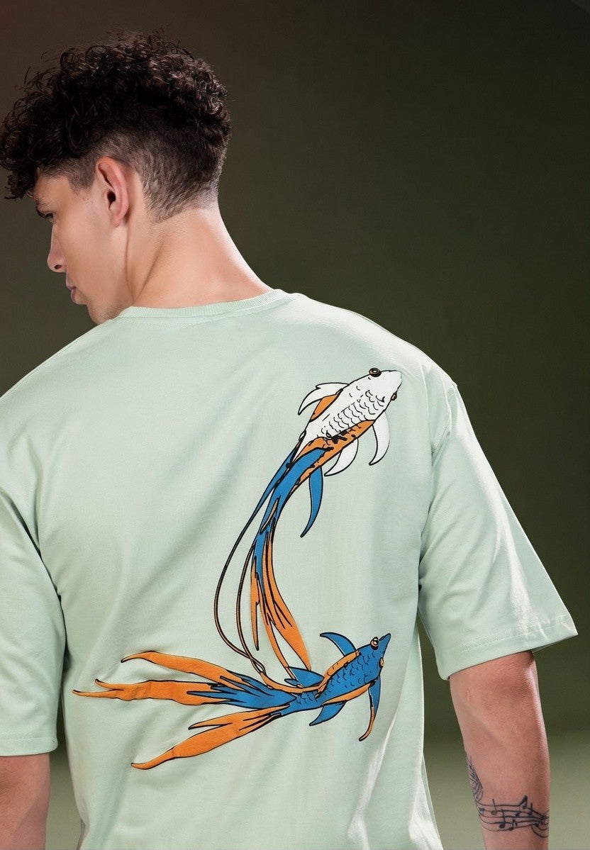 Men's Oversized Graphic Printed T-Shirt | Premium Cotton Hip Hop Streetwear Tee for Men | Trendy Casual Round Neck T-Shirt