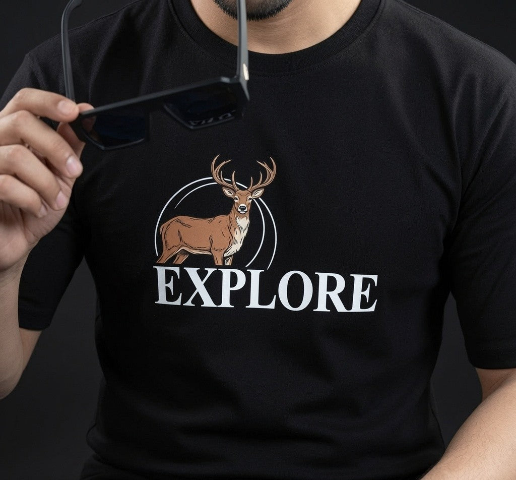 Men's Oversized Graphic Printed T-Shirt | Premium Cotton Hip Hop Streetwear Tee for Men | Trendy Casual Round Neck T-Shirt