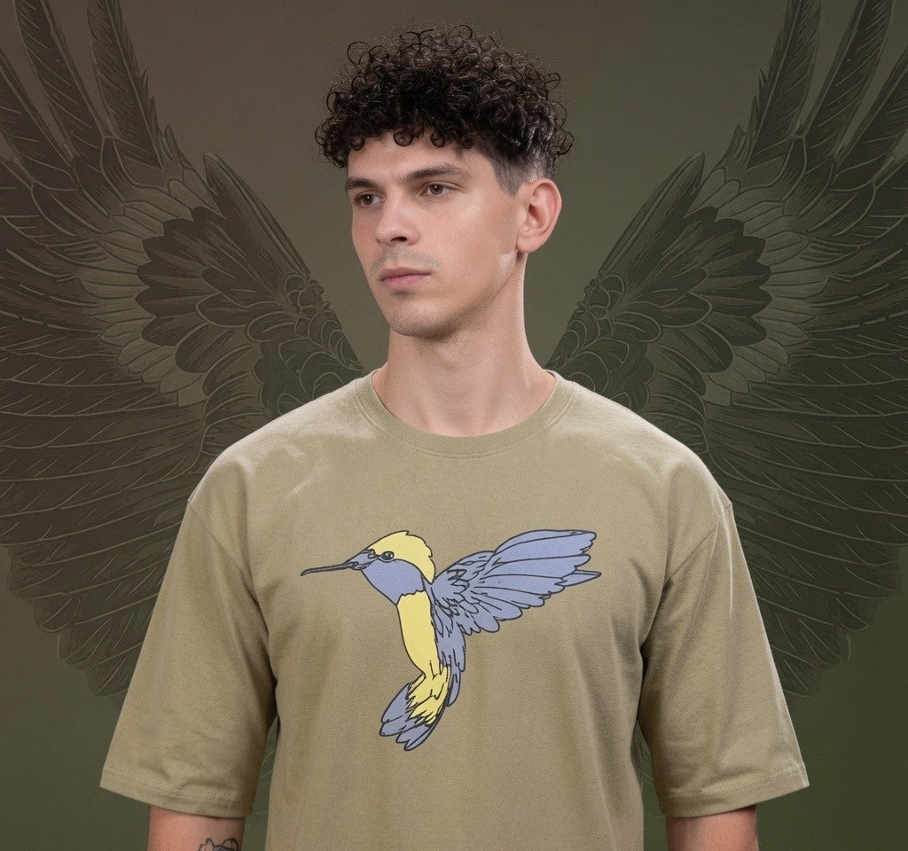 Men's Oversized Graphic Printed T-Shirt | Premium Cotton Hip Hop Streetwear Tee for Men | Trendy Casual Round Neck T-Shirt
