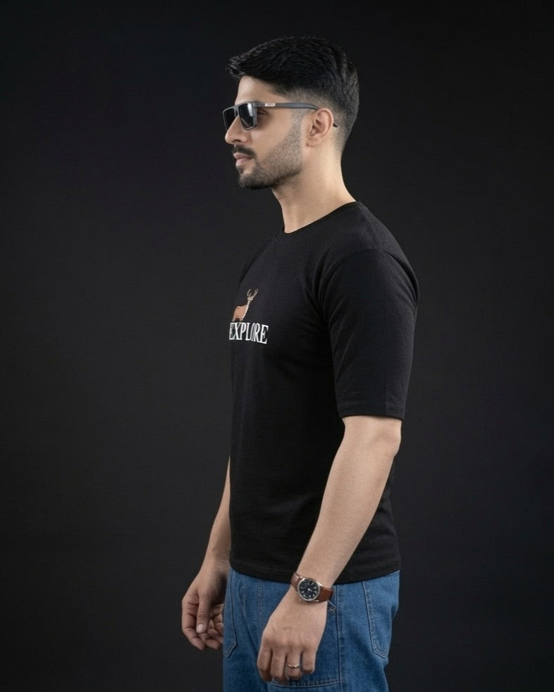 Men's Oversized Graphic Printed T-Shirt | Premium Cotton Hip Hop Streetwear Tee for Men | Trendy Casual Round Neck T-Shirt