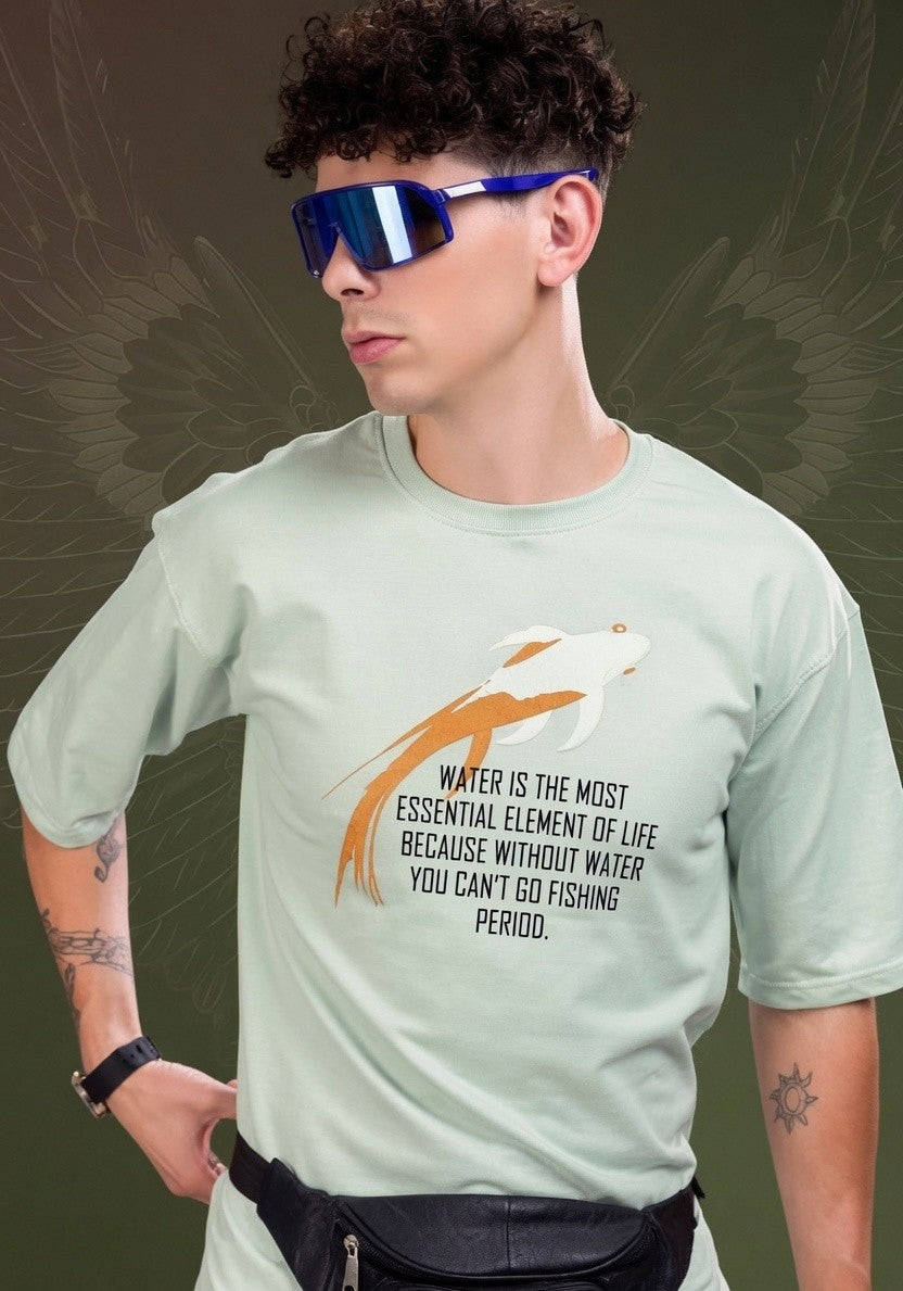 Men's Oversized Graphic Printed T-Shirt | Premium Cotton Hip Hop Streetwear Tee for Men | Trendy Casual Round Neck T-Shirt